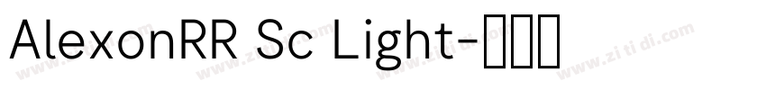 AlexonRR Sc Light字体转换